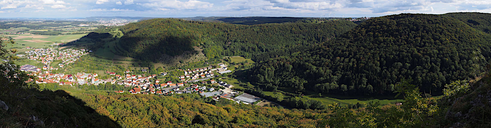 Blick vom Rosenstein nach NO