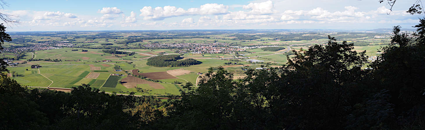 Blick vom Rosenstein nach NW