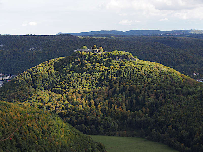 Blick auf Hohenurach