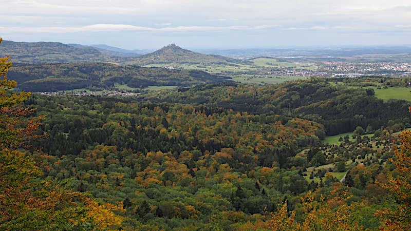 Burg Hohenzollern vom Dreifürstenstein aus